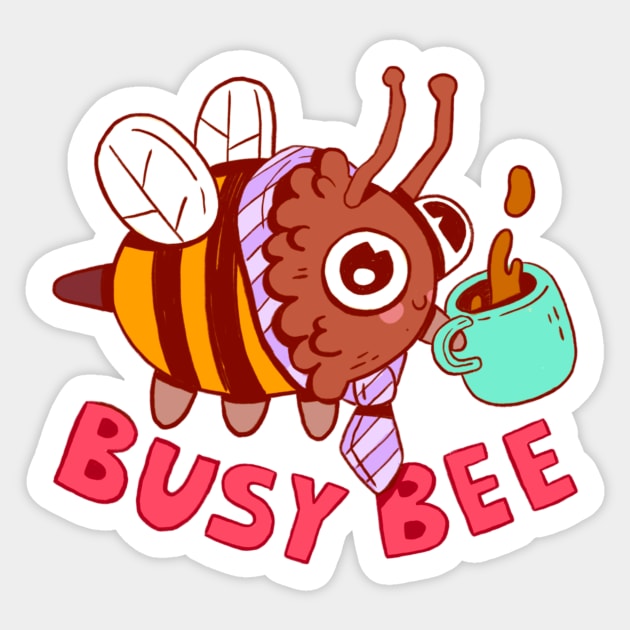 busy bee Sticker by Alex Smith Illustration 